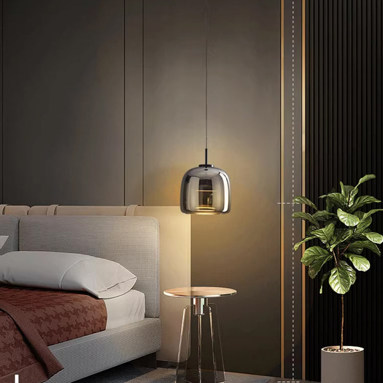 NoirNord Pendant – Modern Black Glass LED Light