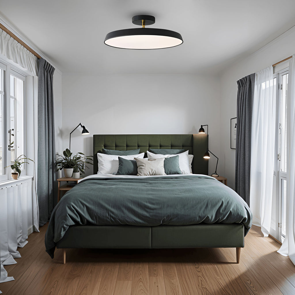 Opaluxe Ceiling Light – Textured Opal Glass Flush Mount