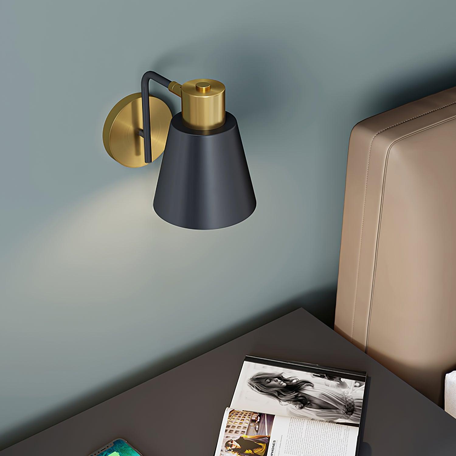 Armed Adjustable Industrial Wall Sconce