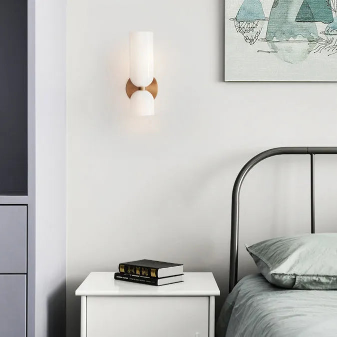 LuxeGlow Twin Glass Wall Sconce