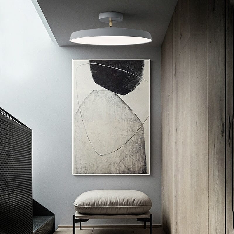 Opaluxe Ceiling Light – Textured Opal Glass Flush Mount