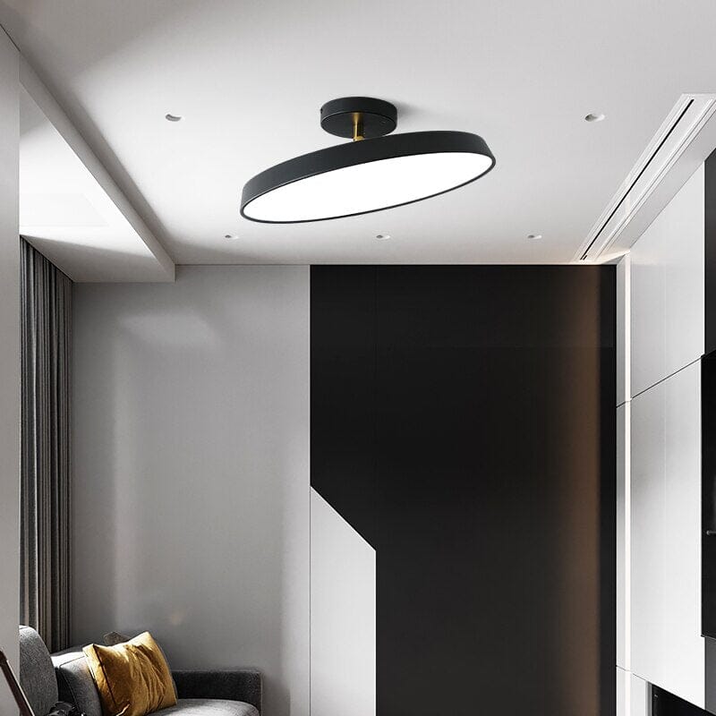 Opaluxe Ceiling Light – Textured Opal Glass Flush Mount