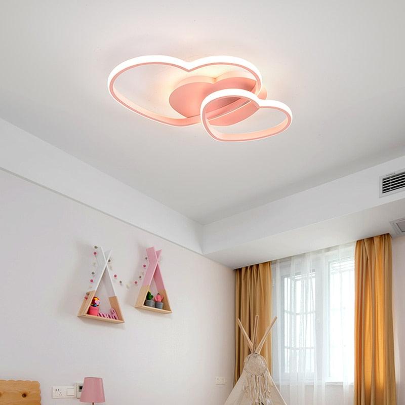 Designer LED Ceiling Light with 2 Lights - Modern Lighting for Living Room and Bedroom, Elegant Acrylic