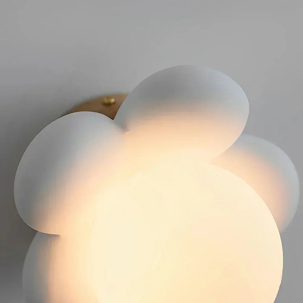 PetalGlow - Cream-coloured flower wall light
