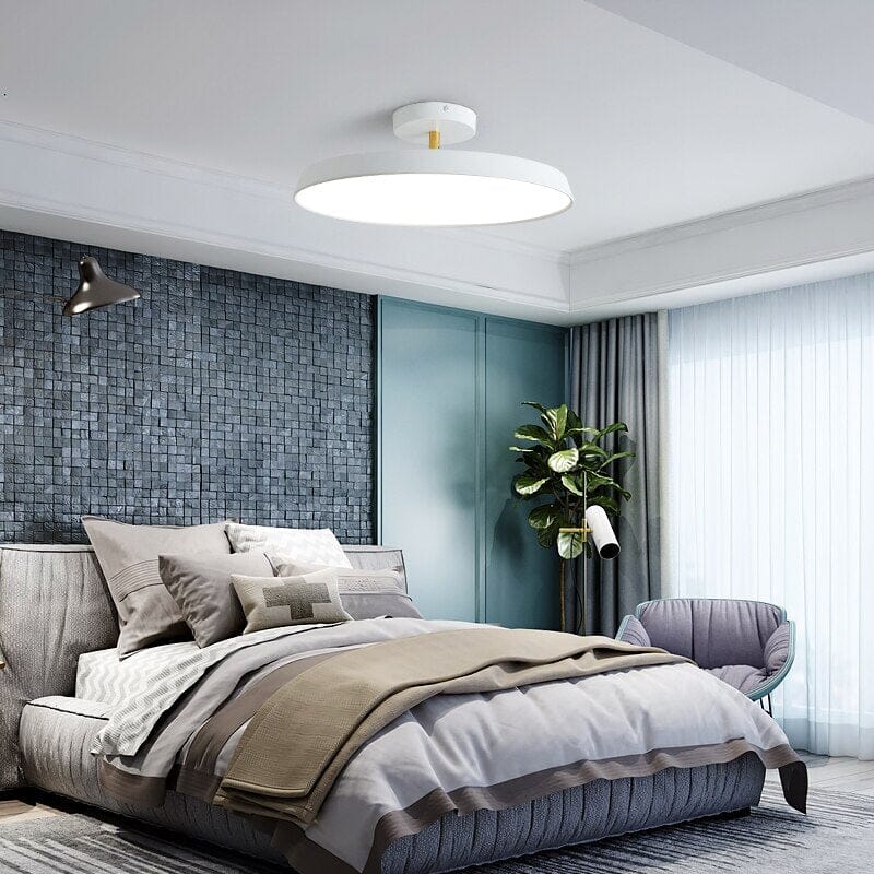 Opaluxe Ceiling Light – Textured Opal Glass Flush Mount