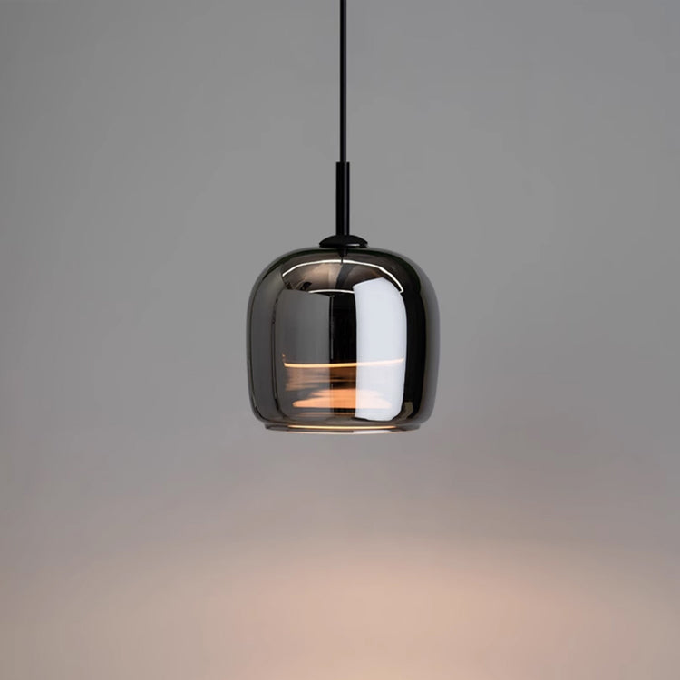 NoirNord Pendant – Modern Black Glass LED Light