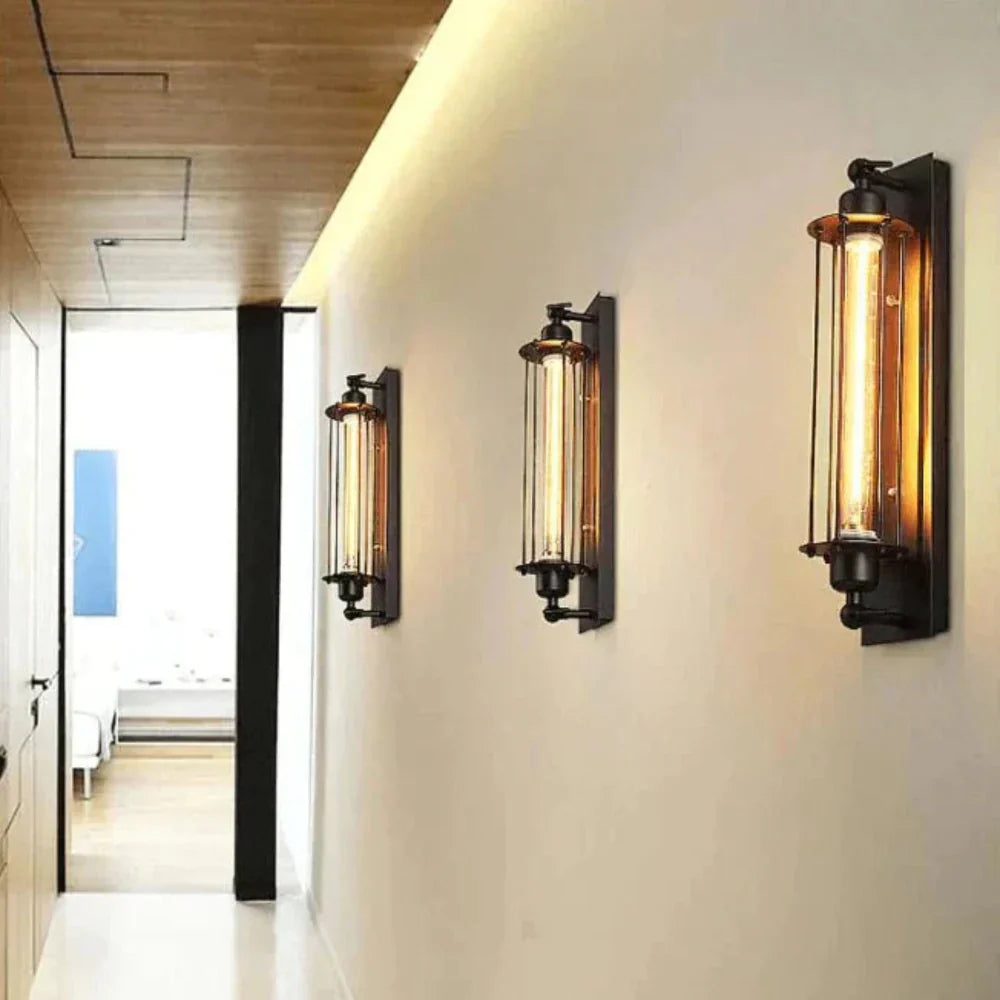 Vintage wall-mounted LED light - timeless design with an elegant touch
