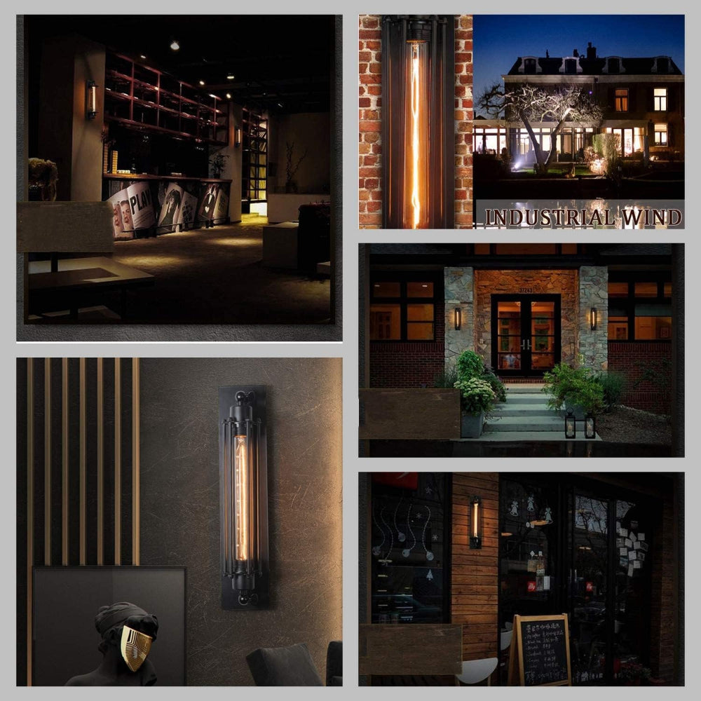 Vintage wall-mounted LED light - timeless design with an elegant touch