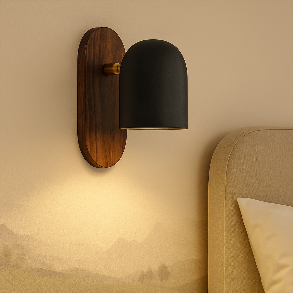 WabiGlow - Walnut wall light