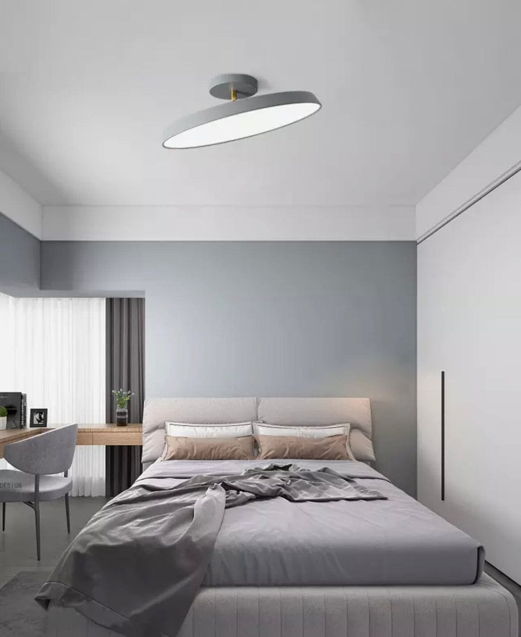 Opaluxe Ceiling Light – Textured Opal Glass Flush Mount