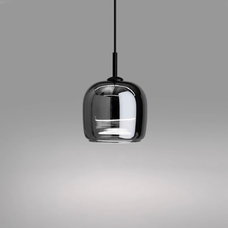 NoirNord Pendant – Modern Black Glass LED Light
